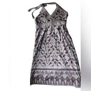 Athleta Women's Purple Balsa Burnout Halter Dress